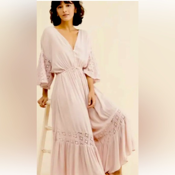 Free people angela button crochet jumpsuit in Rosewood - Picture 1 of 8